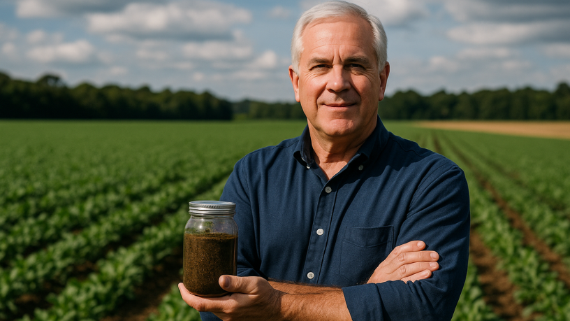 Aldo Vendramin destaca como os biofertilizantes impulsionam a produtividade agrícola de forma sustentável.