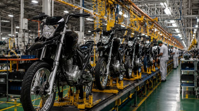 Produção de motos no PIM cresce em 2026 e reforça força industrial da Zona Franca de Manaus