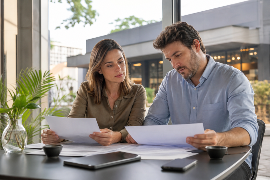 Empreendedores analisam documentos para abertura e regularização de empresa em Maringá